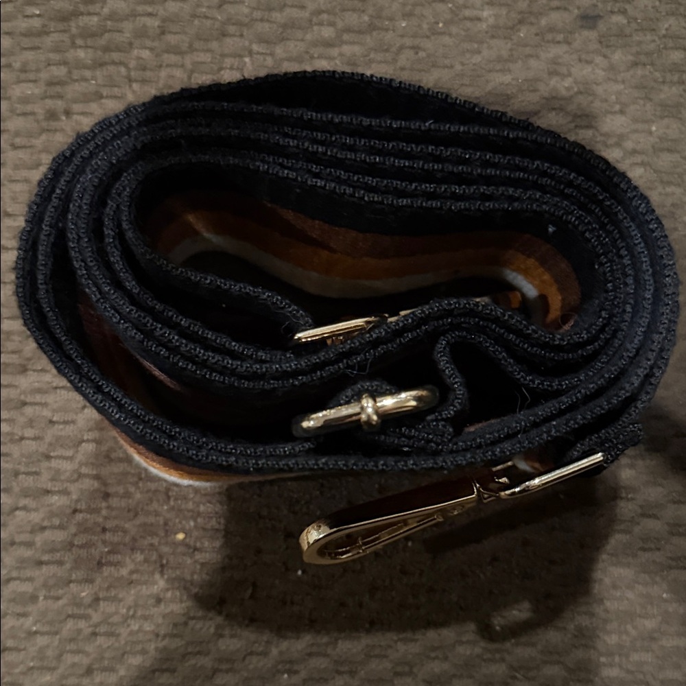 Stylish Black and Brown unisex Bag Strap